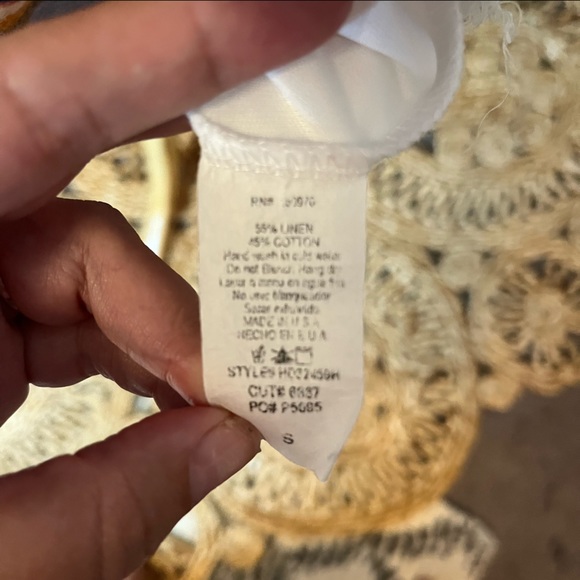 BTQ Striped Linen Cotton Blend Dress - Picture 9 of 9